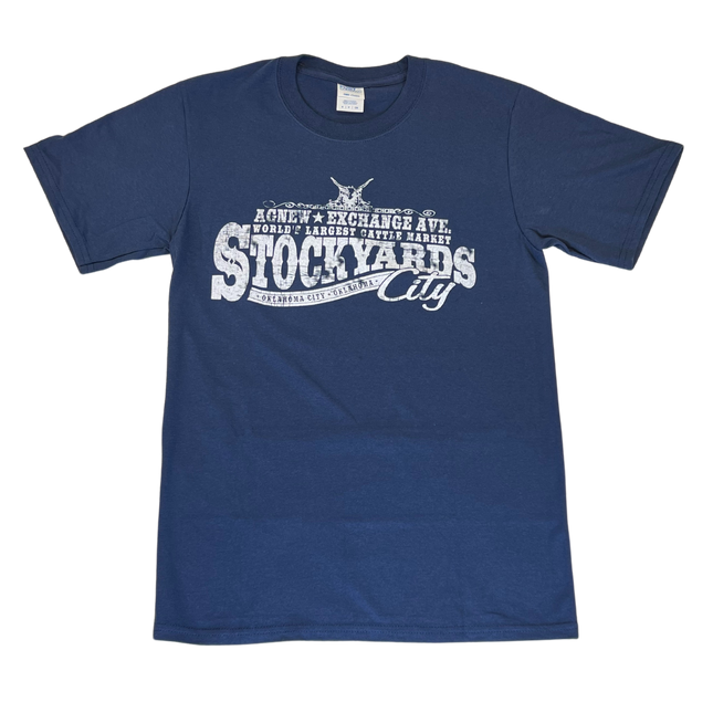 Stockyards City Short Sleeve T-shirts Navy
