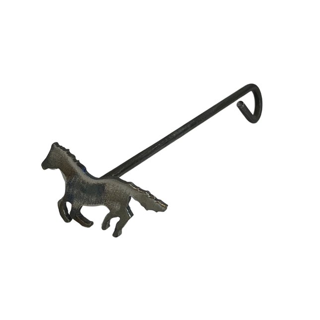 Rustic Steak Brand Running Horse