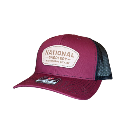 NSC Cap Cardinal/Black w/ Leather Patch