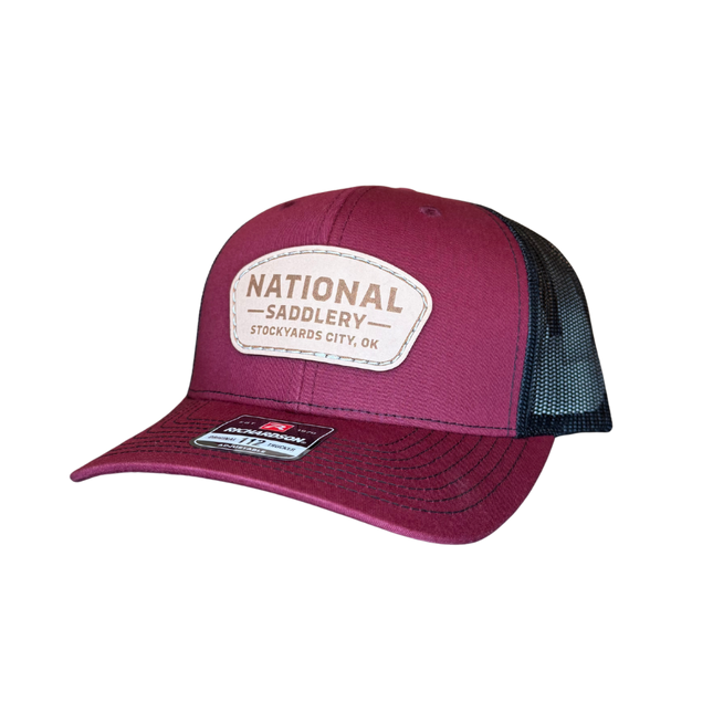 NSC Cap Cardinal/Black w/ Leather Patch
