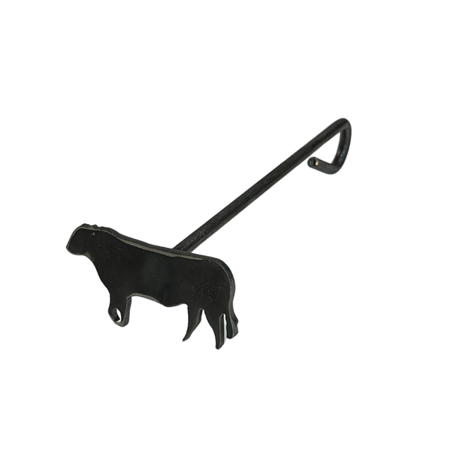 Rustic Steak Brand Cow