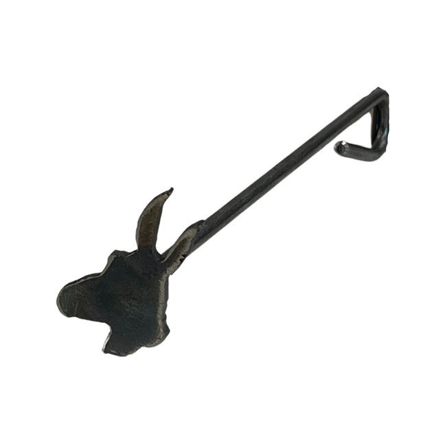 Rustic Steak Brand Mule Head