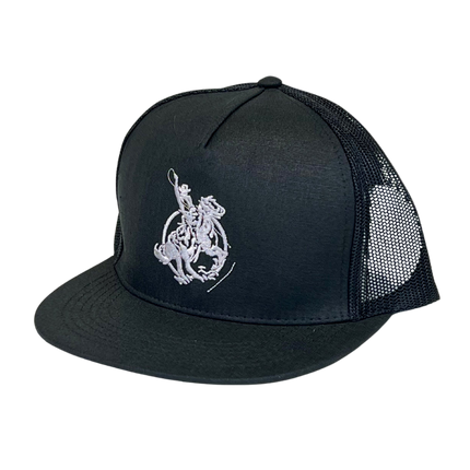 NSC Cap Black w/ White Logo Flat Bill