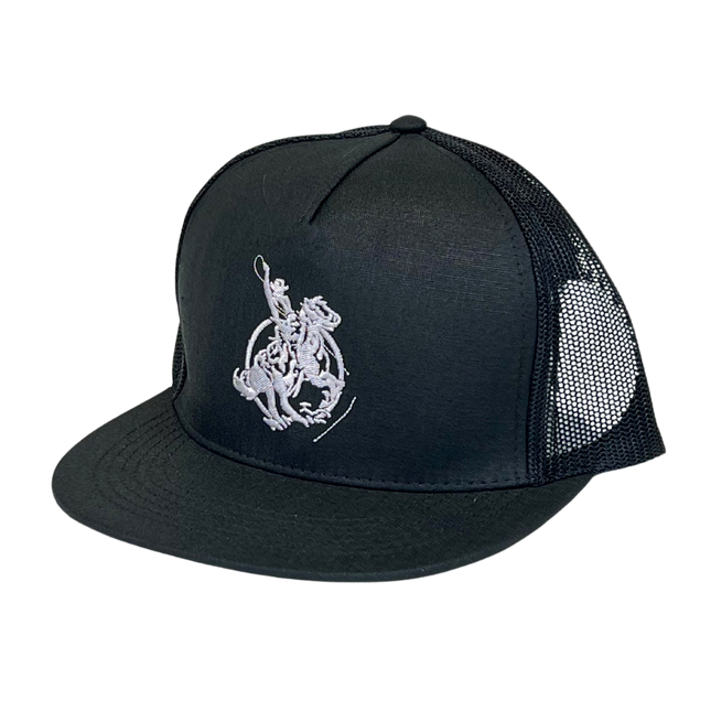 NSC Cap Black w/ White Logo Flat Bill