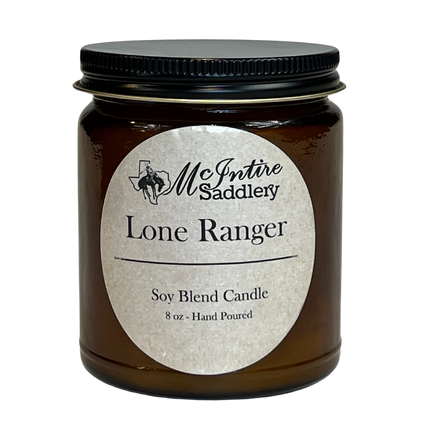 McIntire Saddlery Candle 8oz - Lone Ranger