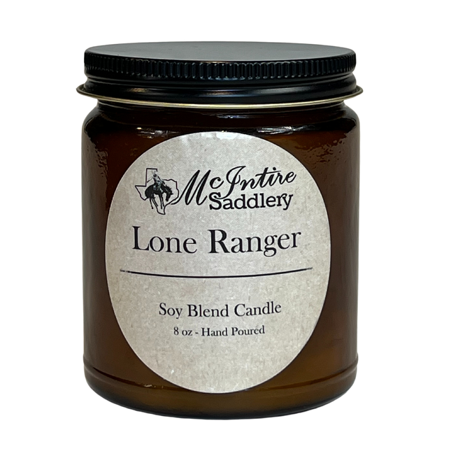 McIntire Saddlery Candle 8oz - Lone Ranger