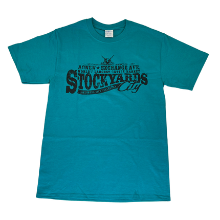 Stockyards City Short Sleeve T-shirts Aqua