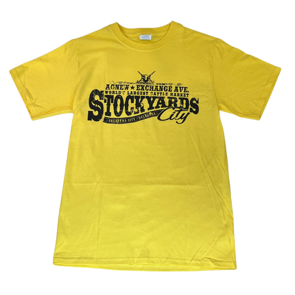 Stockyards City Short Sleeve T-shirts Yellow