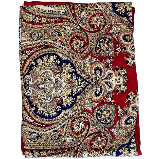 Wild Rags Paisley Scarlet Brown