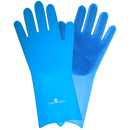 Classic Wash Gloves Blue