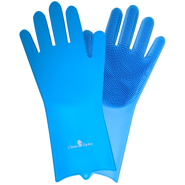 Classic Wash Gloves Blue