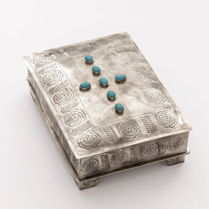 Bible Box w/ Turquoise Cross