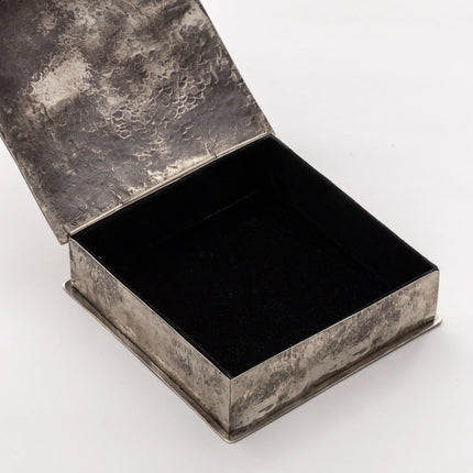 Square Silver Box w/ Turquoise Stone 8x8