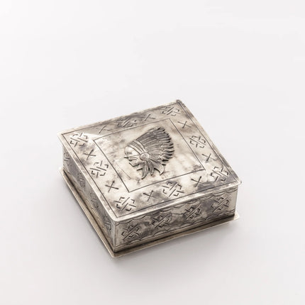 Square Silver Box w/ Chief