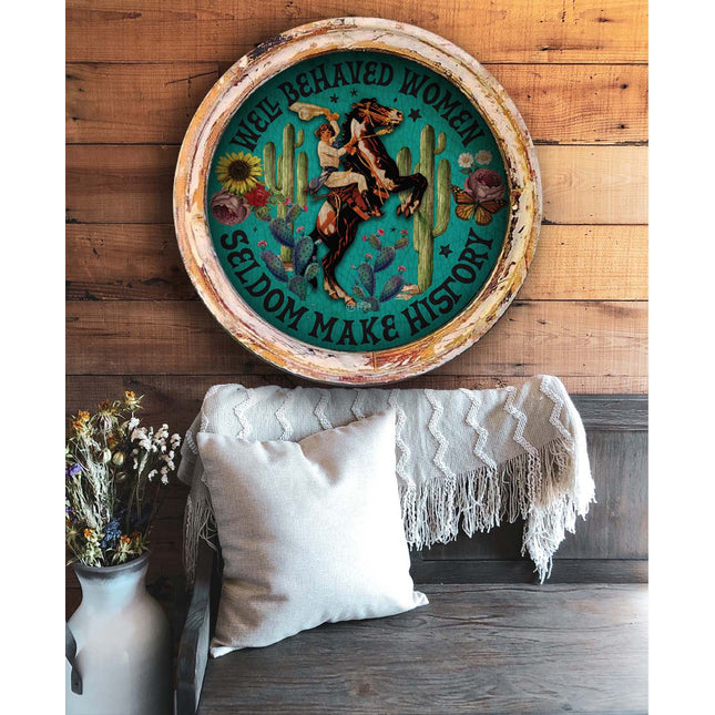 TM Well Behaved Women - Med Circle 20"