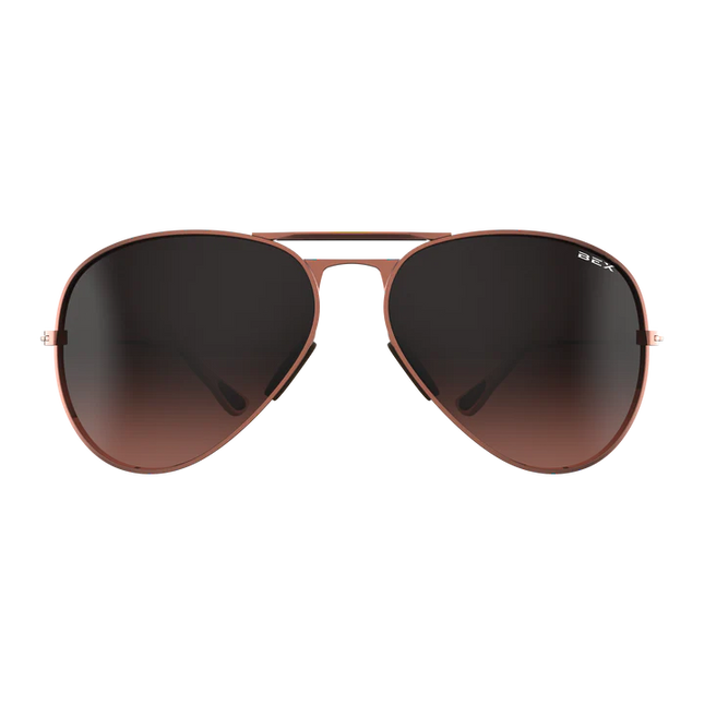 BEX Wesley OTG Sunglasses - Rose Gold/Brown