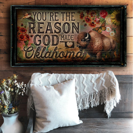 TM You're the Reason 18"x36" Lg Rectangle