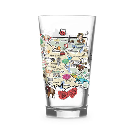 Fishkiss Oklahoma Glass 16oz