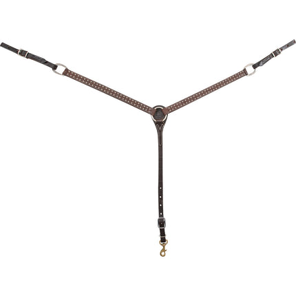 1" Breastcollar Roughout with Silver Dots