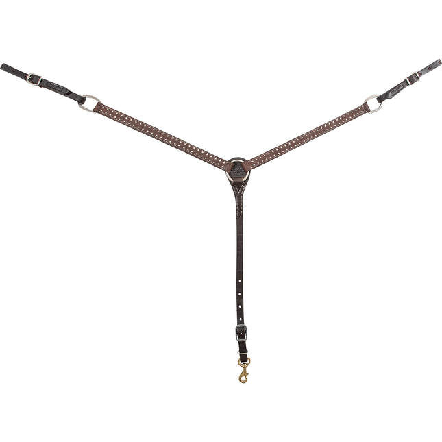 1" Breastcollar Roughout with Silver Dots