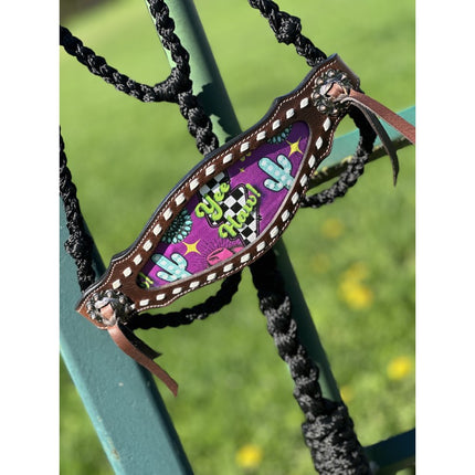 Braided Rope Halter Neon Yeehaw