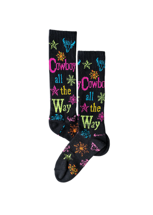 Lucky Chuck Cowboy All The Way Performance Boot Socks
