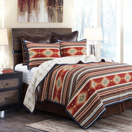 Del Sol Reversible Quilt Set Queen