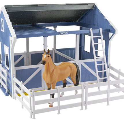 Deluxe Country Stable with Horse & Wash Stall