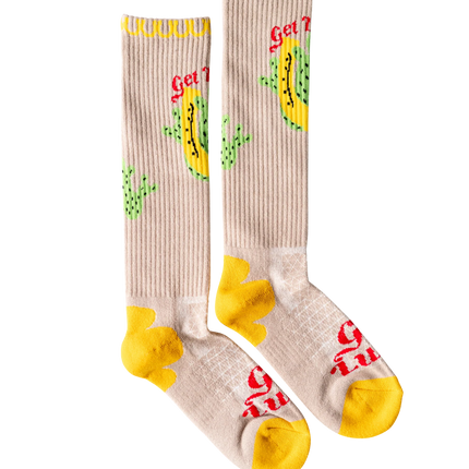 Lucky Chuck Get Lucky Tan Performance Boot Socks