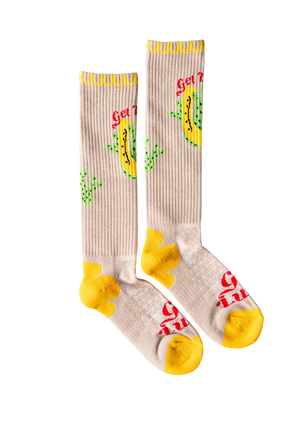 Lucky Chuck Get Lucky Tan Performance Boot Socks