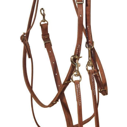 Berlin German Martingale All Leather w/ Barrel Rein