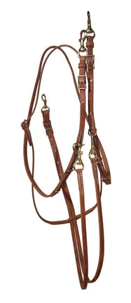 Berlin German Martingale All Leather w/ Barrel Rein