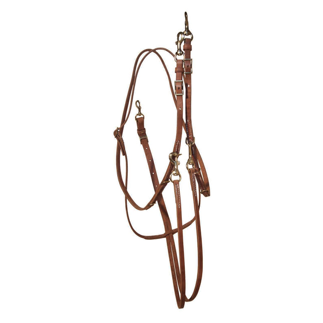 Berlin German Martingale All Leather w/ Barrel Rein