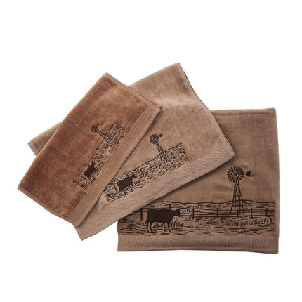 Jasper 3pc Towel Set Mocha