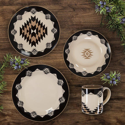 Chalet Aztec 16PC Dinnerware Set