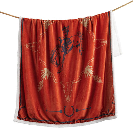 Marfa Campfire Sherpa Throw