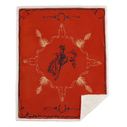 Marfa Campfire Sherpa Throw