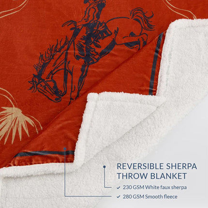 Marfa Campfire Sherpa Throw