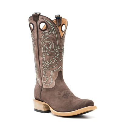 Hyer Boots Mens Burrton Brown Roughout