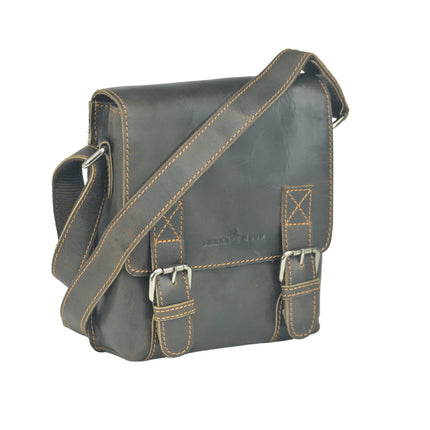Leather Shoulder Bag Dubbo Brown