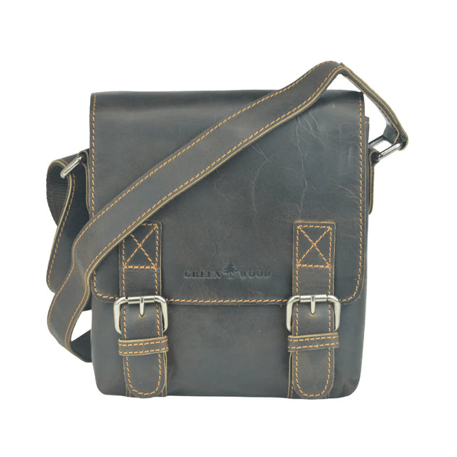 Leather Shoulder Bag Dubbo Brown