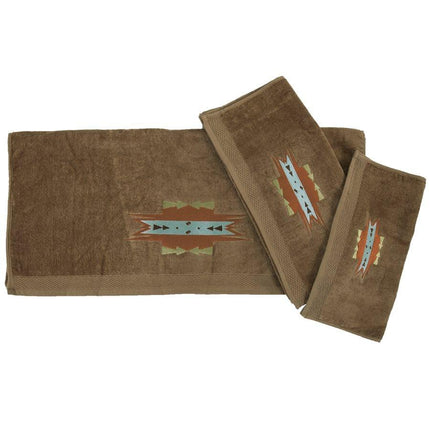 Mesa 3pc Towel Set Mocha