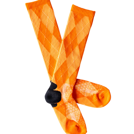 Lucky Chuck Orange Outlaw Performance Boot Socks