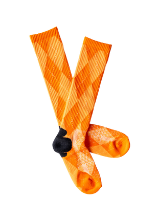 Lucky Chuck Orange Outlaw Performance Boot Socks
