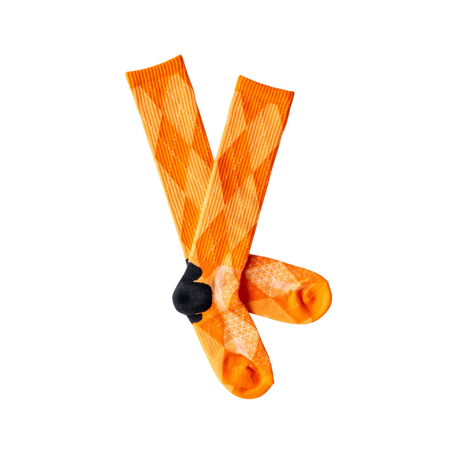 Lucky Chuck Orange Outlaw Performance Boot Socks