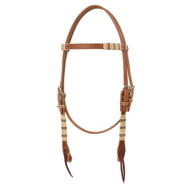 Oxbow Rawhide Knotting Browband Headstall