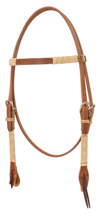 Oxbow Nevada Harness Rawhide Browband Headstall
