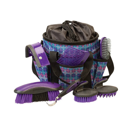Grooming Bag Purple Geo