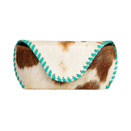 Myra Buena Vista Sun glasses Case in Brown & White