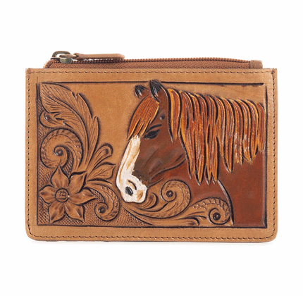 Myra Caballo Mio Credit-Card Holder in Caramel